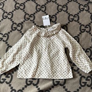 Zara ruffle blouse